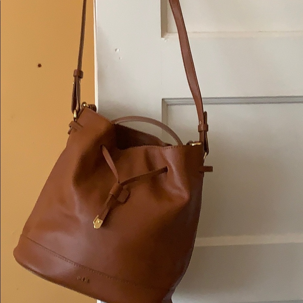 Leather/ Ralph Lauren Bucket Bag AUTHENTIC